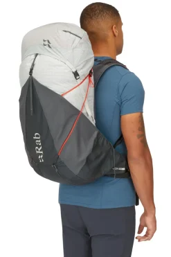 Rab Mens Muon 50 Rucksack - Pewter-Graphene Hot