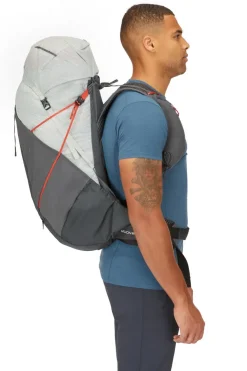 Rab Mens Muon 50 Rucksack - Pewter-Graphene Hot