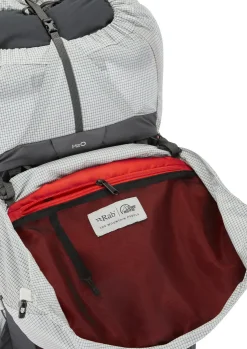 Rab Mens Muon 50 Rucksack - Pewter-Graphene Hot