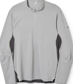 Rab Mens Sonic Ultra Zip Tee - Light Zinc-Graphene Discount