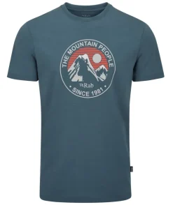 Rab Mens Stance Alpine Peak Tee - Orion Blue Outlet