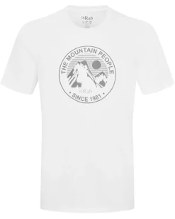 Rab Mens Stance Alpine Peak Tee - White New