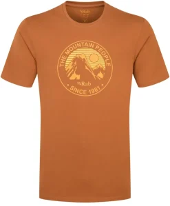 Rab Mens Stance Alpine Peak Tee - Red Earth Sale