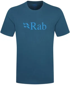 Rab Mens Stance Logo Tee - Tempest Blue Hot