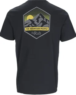 Rab Mens Stance Mountain Peak Tee - Beluga Clearance