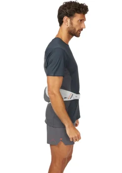 Rab Veil 1 Running Belt - Gargoyle-Graphene Hot