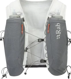 Rab Veil 6 Running Vest - Gargoyle-Graphene Hot