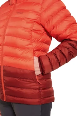 Rab Womens Cirrus Alpine Jacket - Red Grapefruit-Tuscan Red Hot