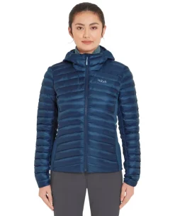 Rab Womens Cirrus Flex Hoody - Tempest Blue Clearance