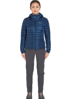 Rab Womens Cirrus Flex Hoody - Tempest Blue Clearance