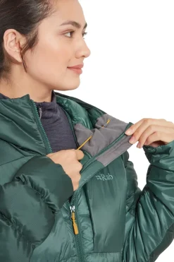 Rab Womens Cirrus Ultra Hoody - Green Slate-Eucalyptus Best