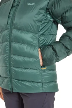 Rab Womens Cirrus Ultra Hoody - Green Slate-Eucalyptus Best
