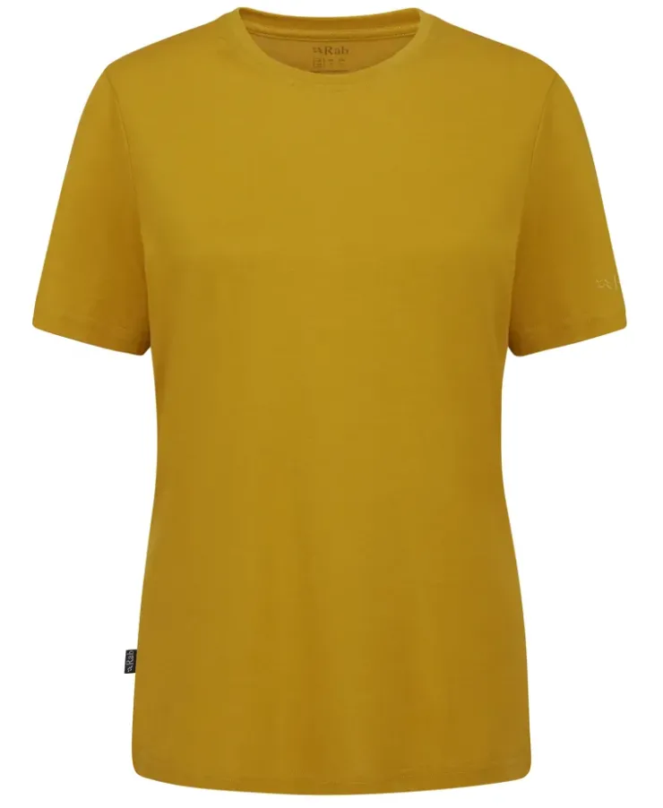 Rab Womens Crimp Logo Tee - Sahara New