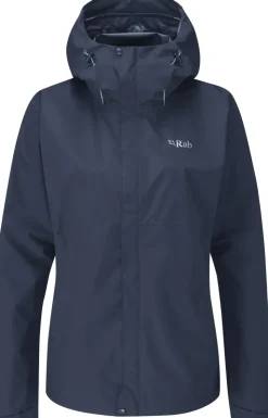 Rab Womens Downpour Eco Jacket - Deep Ink Fashion