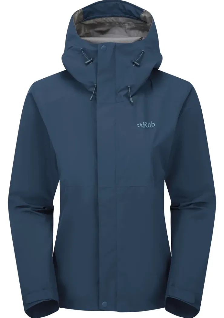 Rab Womens Downpour Jacket - Tempest Blue Online