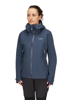 Rab Womens Downpour Light Jacket - Tempest Blue Discount