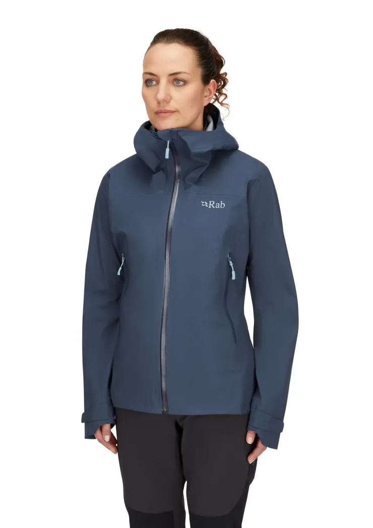 Rab Womens Downpour Light Jacket - Tempest Blue Discount