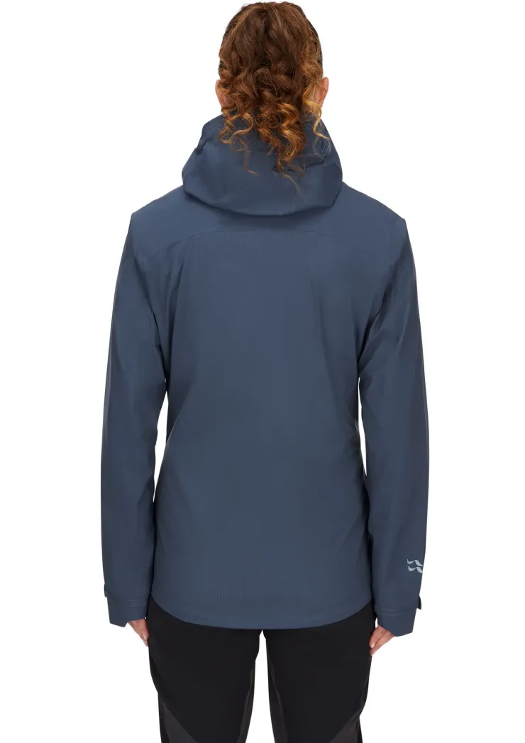 Rab Womens Downpour Light Jacket - Tempest Blue Discount