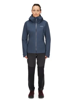 Rab Womens Downpour Light Jacket - Tempest Blue Discount
