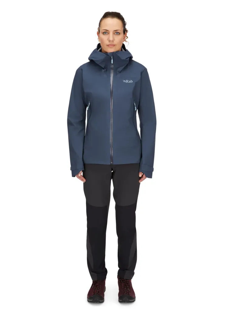 Rab Womens Downpour Light Jacket - Tempest Blue Discount