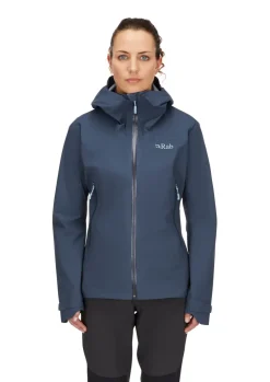 Rab Womens Downpour Light Jacket - Tempest Blue Discount
