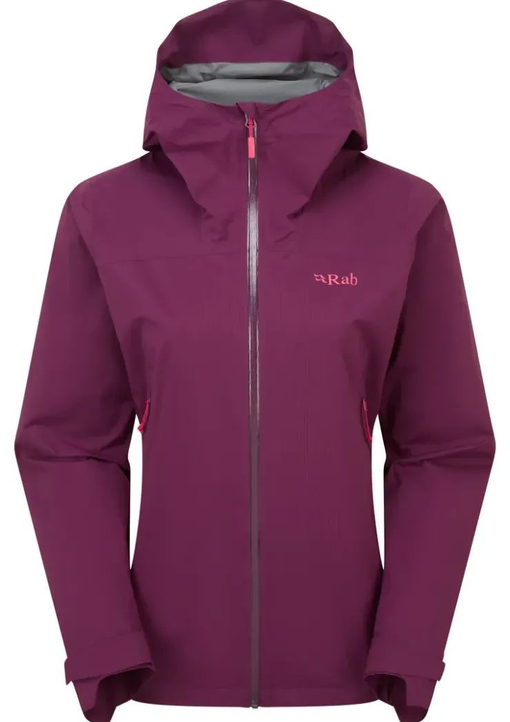 Rab Womens Downpour Light Jacket - Mulberry Online