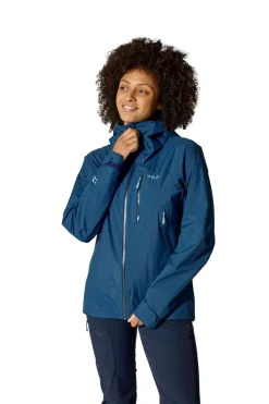 Rab Womens Downpour Mountain Jacket - Tempest Blue Outlet