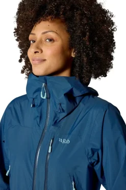 Rab Womens Downpour Mountain Jacket - Tempest Blue Outlet