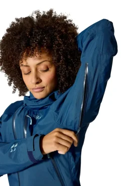 Rab Womens Downpour Mountain Jacket - Tempest Blue Outlet