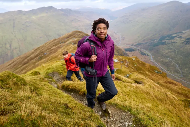 Rab Womens Downpour Mountain Jacket - Mulberry Outlet