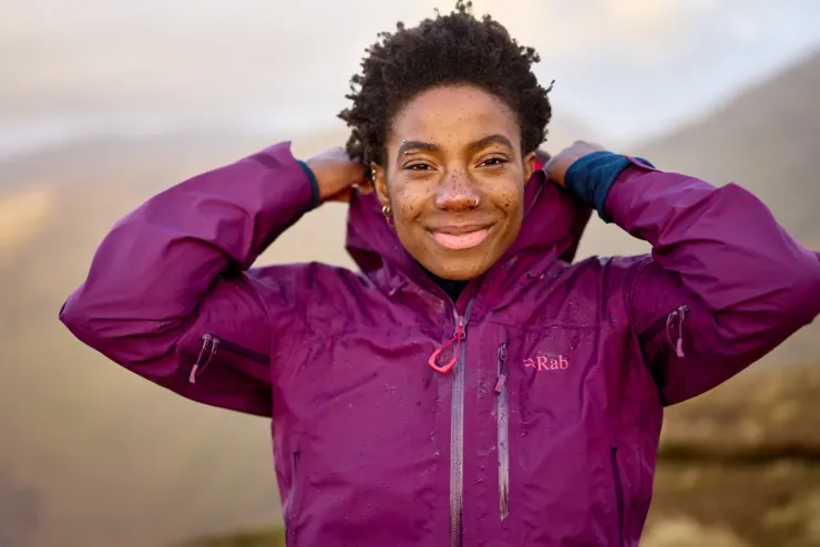 Rab Womens Downpour Mountain Jacket - Mulberry Outlet