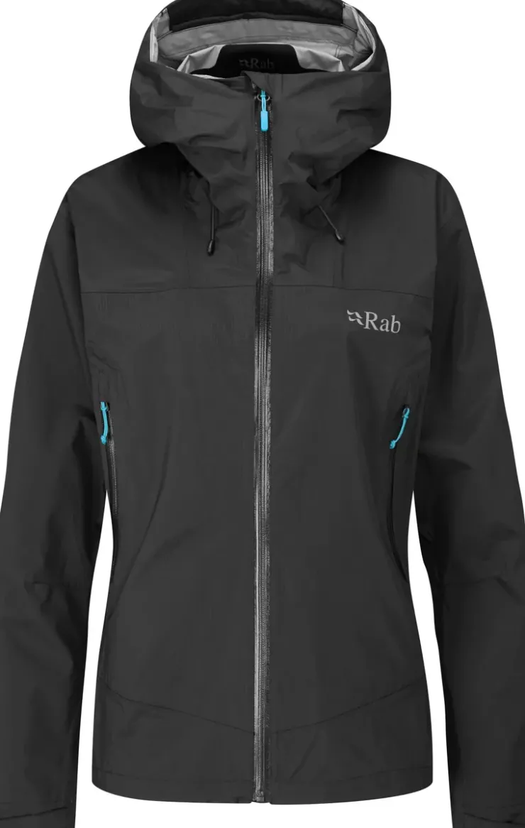 Rab Womens Downpour Plus 2.0 Jacket - Black Outlet