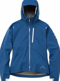 Rab Womens Downpour Trail Light Jacket - Tempest Blue Hot