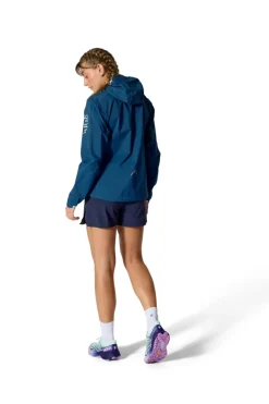 Rab Womens Downpour Trail Light Jacket - Tempest Blue Hot