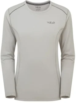 Rab Womens Force Long Sleeved Tee - Dark Pewter Hot
