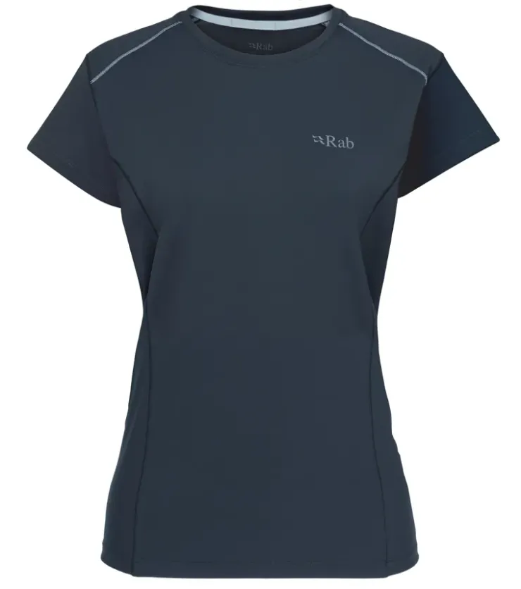 Rab Womens Force Short Sleeved Tee - Tempest Blue Fashion