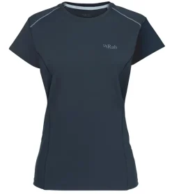 Rab Womens Force Short Sleeved Tee - Tempest Blue Fashion