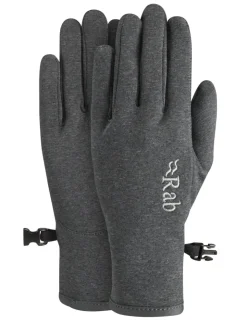 Rab Womens Geon Gloves - Black-Steel Marl New