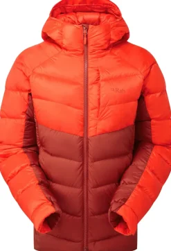 Rab Womens Glaceon Pro Jacket - Red Grapefruit-Tuscan Red Clearance