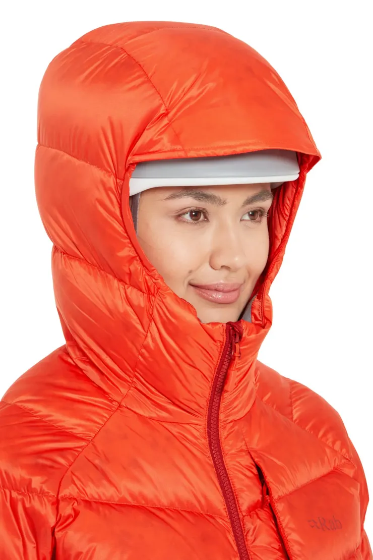 Rab Womens Glaceon Pro Jacket - Red Grapefruit-Tuscan Red Clearance