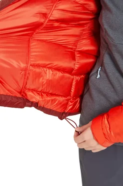 Rab Womens Glaceon Pro Jacket - Red Grapefruit-Tuscan Red Clearance