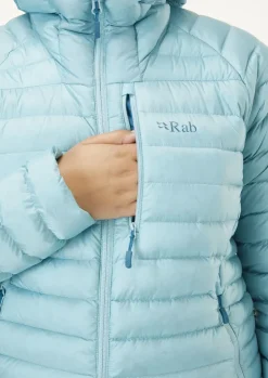 Rab Womens Microlight Alpine Jacket - Meltwater Hot
