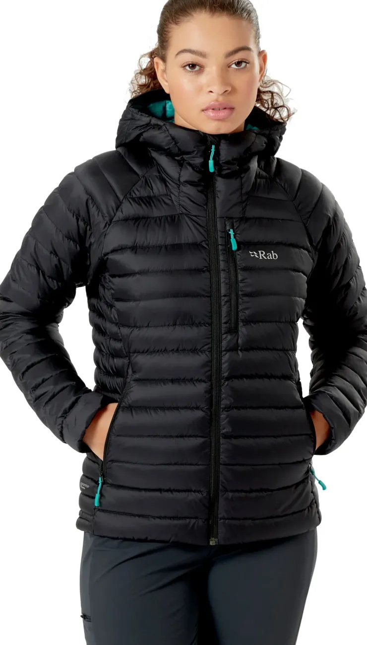 Rab Womens Microlight Alpine Jacket - Black Hot