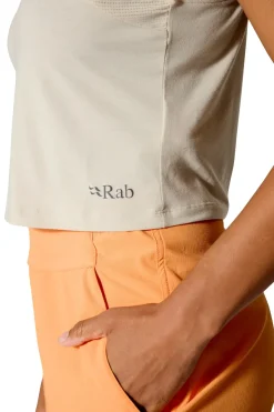 Rab Womens Rivelin Crop Tank - Pebble Discount