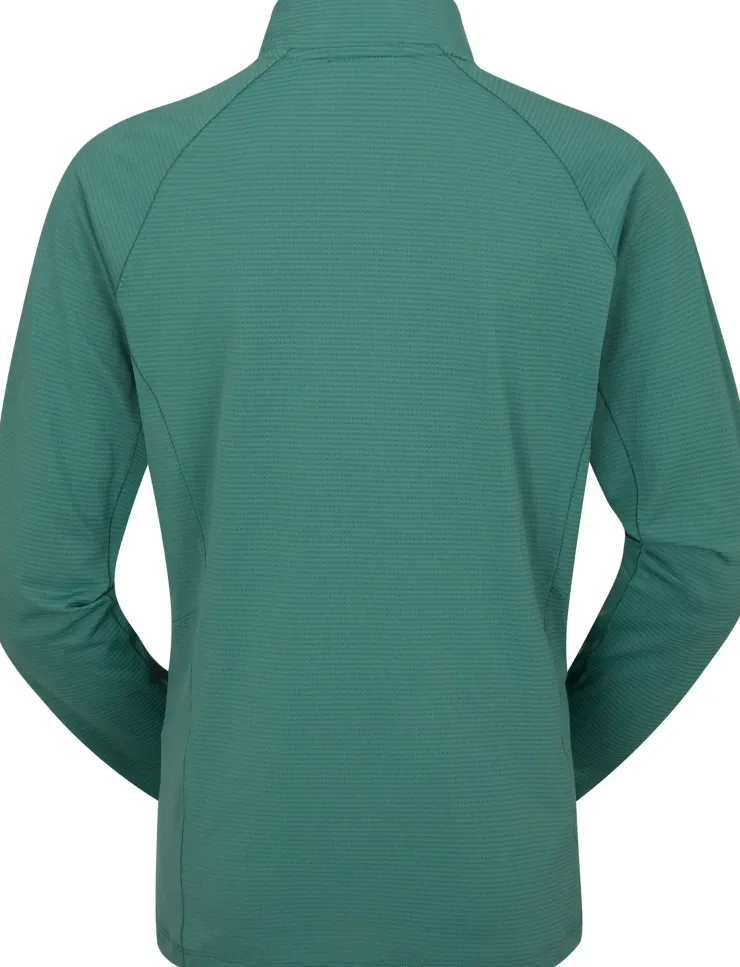 Rab Womens Sonic Long Sleeved Zip-T - Eucalyptus Outlet