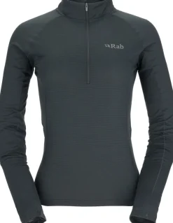 Rab Womens Sonic Long Sleeved Zip-T - Beluga Outlet