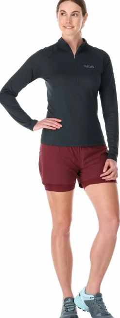 Rab Womens Sonic Long Sleeved Zip-T - Beluga Outlet