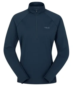 Rab Womens Sonic Long Sleeved Zip-T - Tempest Blue Online