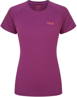 Rab Womens Sonic Short Sleeved Tee - Plum Hot