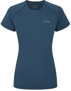 Rab Womens Sonic Short Sleeved Tee - Tempest Blue Outlet
